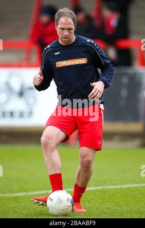 Keith Lowe, de Kidderminster Harriers, lors du match de la Ligue nationale du Nord - Groupe A - au stade Aggborough Banque D'Images