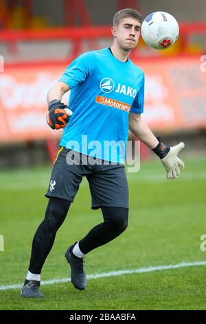 Kidderminster Harriers Tom Palmer pendant le match de la Ligue nationale Nord - Groupe A - au stade Aggborough Banque D'Images