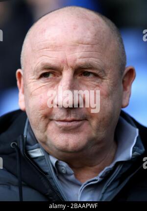 John Coleman, responsable de Accrington Stanley, avant le match Banque D'Images