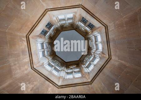 Dôme dans le petit château de Bolsover Castle, Leicestershire, Angleterre, Royaume-Uni Banque D'Images