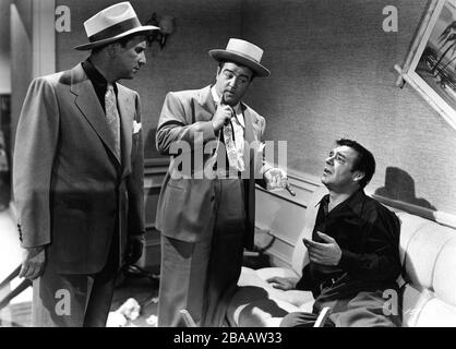 BUD ABBOTT et LOU COSTELLO avec LON CHANEY Jr comme Lawrence Talbot / The Wolf Man en ABBOTT ET COSTELLO RENCONTREZ FRANKENSTEIN 1948 directeur Charles Barton Universal International Pictures Banque D'Images