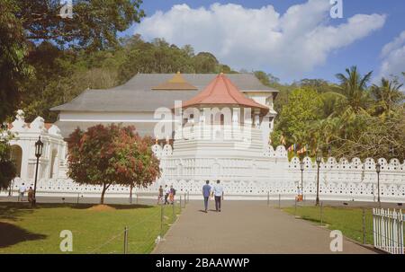 Temple de la Rélique de la dent sacrée à Kandy, Sri Lanka Banque D'Images