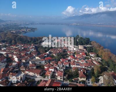 Mosquée Fethiye Ioannina ville lac pamvotida dans le château d'ali pasha Banque D'Images