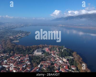 Mosquée Fethiye Ioannina ville lac pamvotida dans le château d'ali pasha Banque D'Images