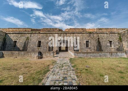 Baluarte ou Bastion de Santa Tecla, Castillo de San Fernando (Château de Sant Ferran), plus grande forteresse bastionnée en Europe. Figueras, Espagne Banque D'Images