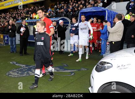 Charlton Athletic capitaine Johnnie Jackson quitte son équipe avant le lancement Banque D'Images