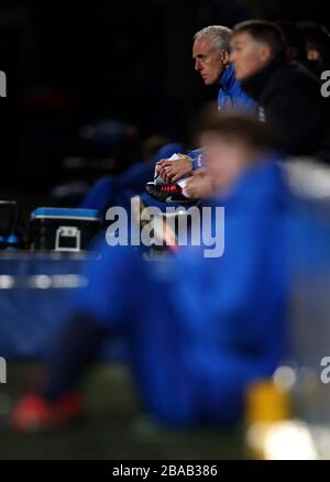 Mick McCarthy, le directeur de Ipswich Town, sur l'écran tactile Banque D'Images