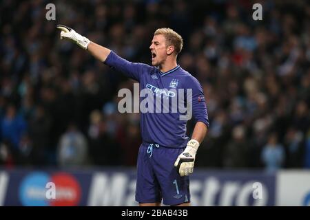 Gardien de but de Manchester City Joe Hart Banque D'Images