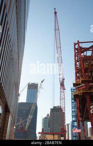 One World Trade Center, New York, 2011 en cours de reconstruction Banque D'Images