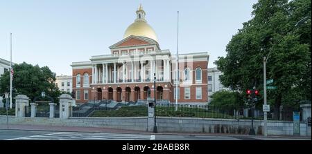 Massachusetts State House, Boston Common, Boston, Massachusetts, États-Unis Banque D'Images