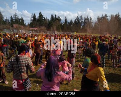 Fête de Hali à Crossroads Park, Washington, États-Unis Banque D'Images