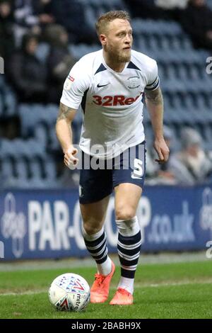 Preston North End's Tom Clarke Banque D'Images