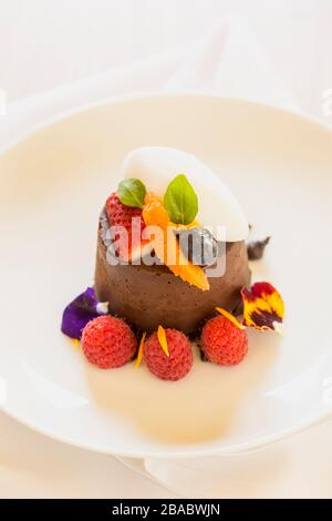 tarte au chocolat Banque D'Images