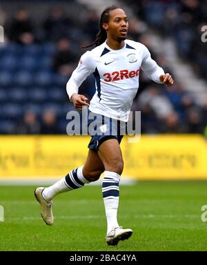 Daniel Johnson de Preston North End en action Banque D'Images