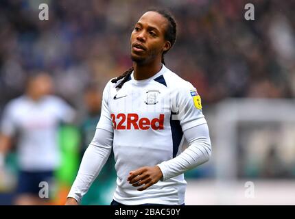 Daniel Johnson de Preston North End pendant le match Banque D'Images