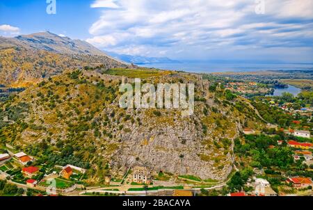 Les ruines historiques du château de Rozafa à Shkoder, en Albanie Banque D'Images