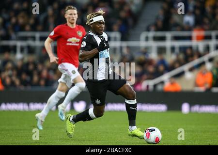 Allan Saint-Maximin de Newcastle United - Newcastle United / Manchester United, Premier League, St James' Park, Newcastle upon Tyne, Royaume-Uni - 6 octobre 2019 usage éditorial exclusif - les restrictions DataCo s'appliquent Banque D'Images