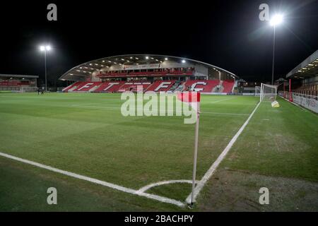 Vue générale sur le stade Highbury de Fleetwood Town Banque D'Images