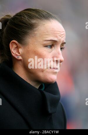 Casey Stoney, entraîneur-chef de Manchester United Banque D'Images