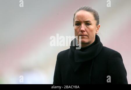 Casey Stoney, entraîneur-chef de Manchester United Banque D'Images