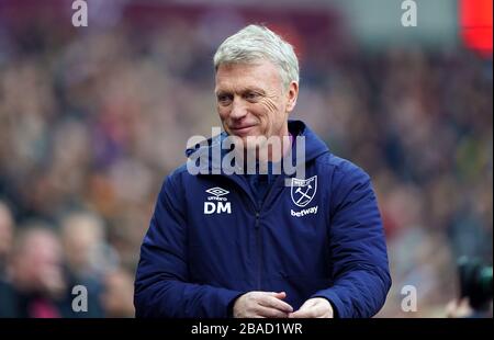 West Ham United manager David Moyes Banque D'Images