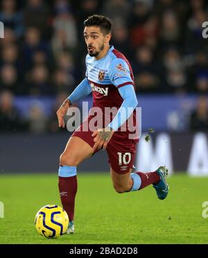 West Ham United's Manuel Lanzini Banque D'Images