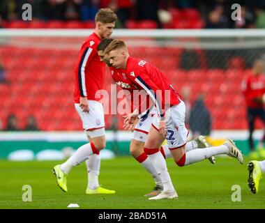 Stoke City's Sam Clucas pendant le préchauffage Banque D'Images