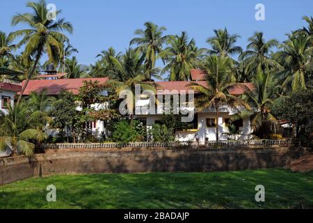 Maison d'hôtes à Candolim, North Goa, Inde Banque D'Images