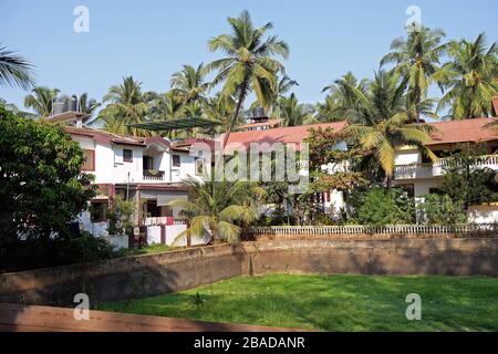 Maison d'hôtes à Candolim, North Goa, Inde Banque D'Images