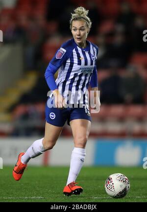 Brighton et Emily Simpkins de Hove Albion Banque D'Images