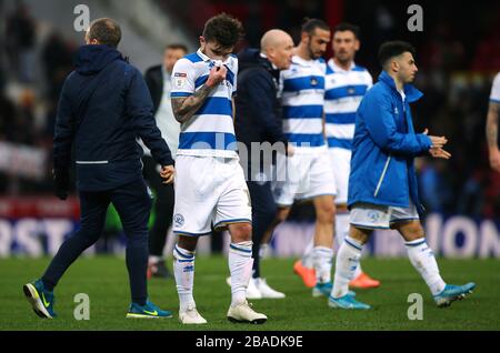 Ryan Manning, des Queens Park Rangers, réagit après le coup de sifflet final Banque D'Images