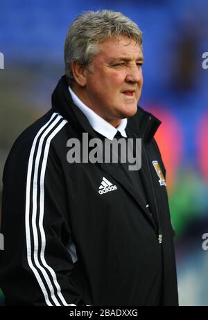 Steve Bruce, directeur de Hull City, pendant le match contre Birmingham City Banque D'Images