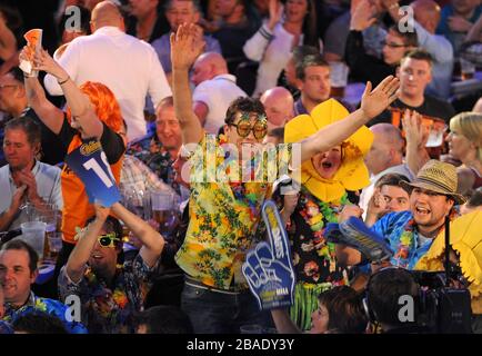 Les fans de fléchettes apprécieront le Grand Chelem of Darts Banque D'Images