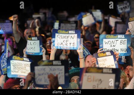 Les fans de fléchettes apprécieront le Grand Chelem of Darts Banque D'Images