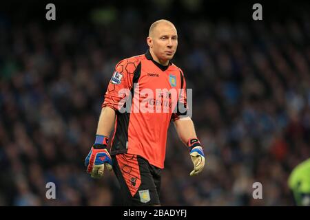 Gardien de but Aston Villa Brad Guzan Banque D'Images