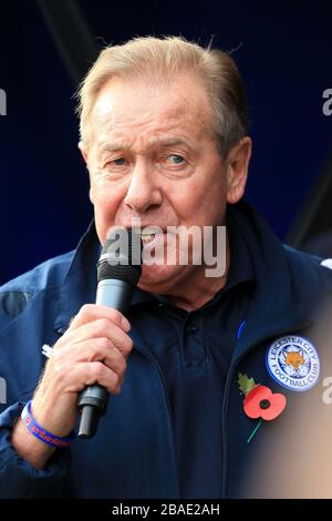 Alan Birchenall, annonceur du stade de Leicester City Banque D'Images