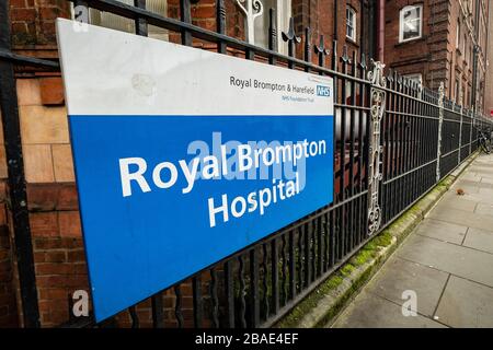 The Royal Marsden Hospital on Fulham Road, une fiducie de fondation NHS, Londres, Royaume-Uni Banque D'Images