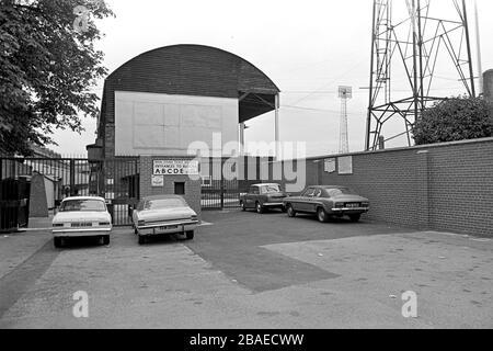 Vue sur le stand principal de Meadow Lane, où se trouve le comté de Notts Banque D'Images