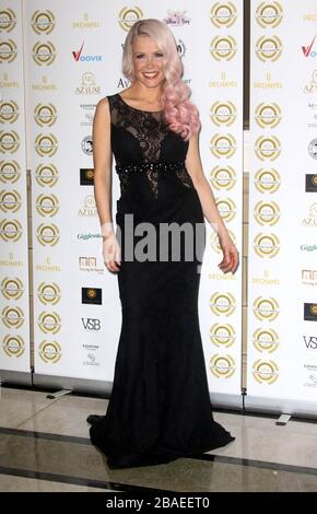 28 mars 2018 - Londres, Angleterre, Royaume-Uni - National Film Awards UK 2018, Porchester Hall photo Shows: Melinda Messenger Banque D'Images