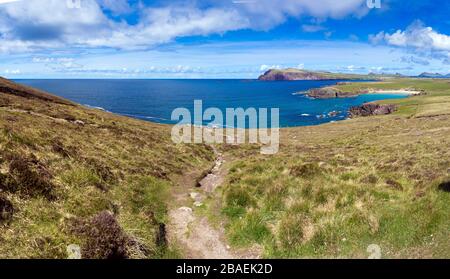 Dingle Peninsula - vue de Clogher Head, Irlande Banque D'Images