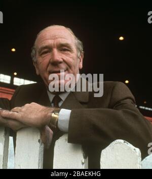 Matt Busby, responsable de Manchester United Banque D'Images