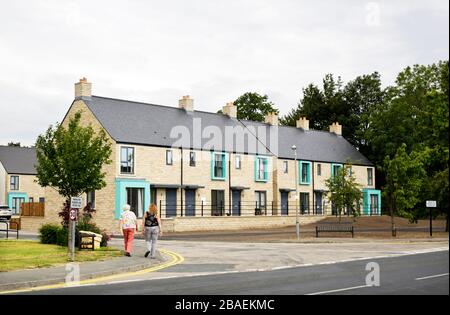 Logement social à Gilling West, Yorkshire du Nord, Royaume-Uni. 20/7/2018. Photo: Stuart Boulton. Banque D'Images