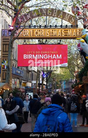 2019 marché de Noël de Birmingham à Francfort, Birmingham, Angleterre Banque D'Images