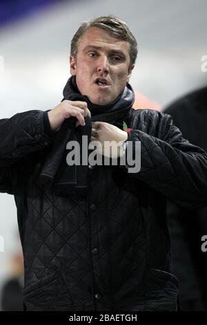 Lee Clark, directeur de Birmingham City Banque D'Images