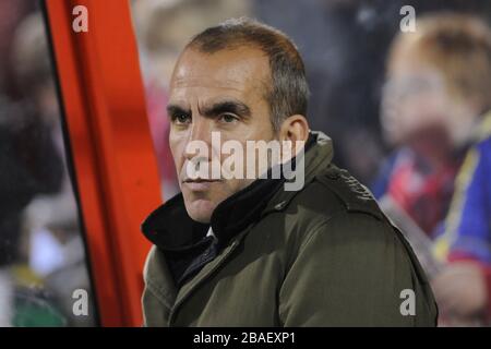 Paolo Di Canio, directeur de la ville de Swindon Banque D'Images