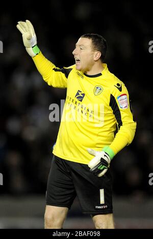 Paddy Kenny, gardien de but de Leeds United Banque D'Images