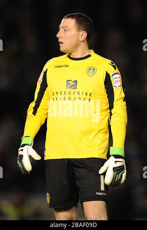 Paddy Kenny, gardien de but de Leeds United Banque D'Images