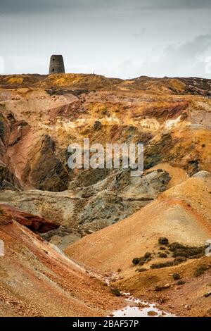 La mine de cuivre de Parys Mountain à Anglesey Banque D'Images