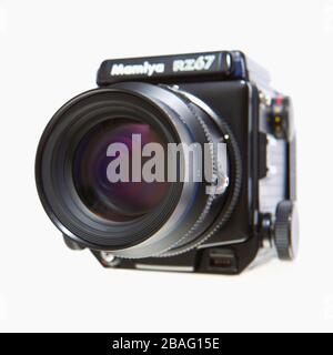 Faible profondeur atmosphérique de l'image de champ de Mamiya RZ Pro, caméra de format moyen Banque D'Images