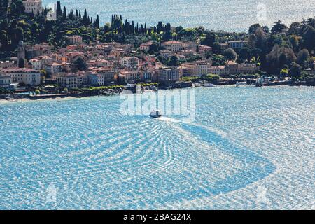 Bellagio - Lac de Côme (IT) - aérien Banque D'Images